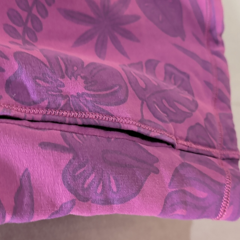 Purple Floral Zip-Up Jacket M - Picture 8 of 15